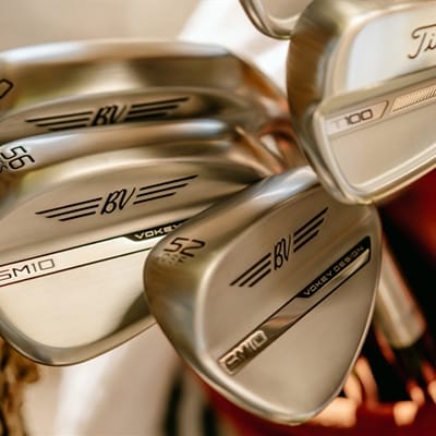 Titleist golf clubs and Vokey wedges