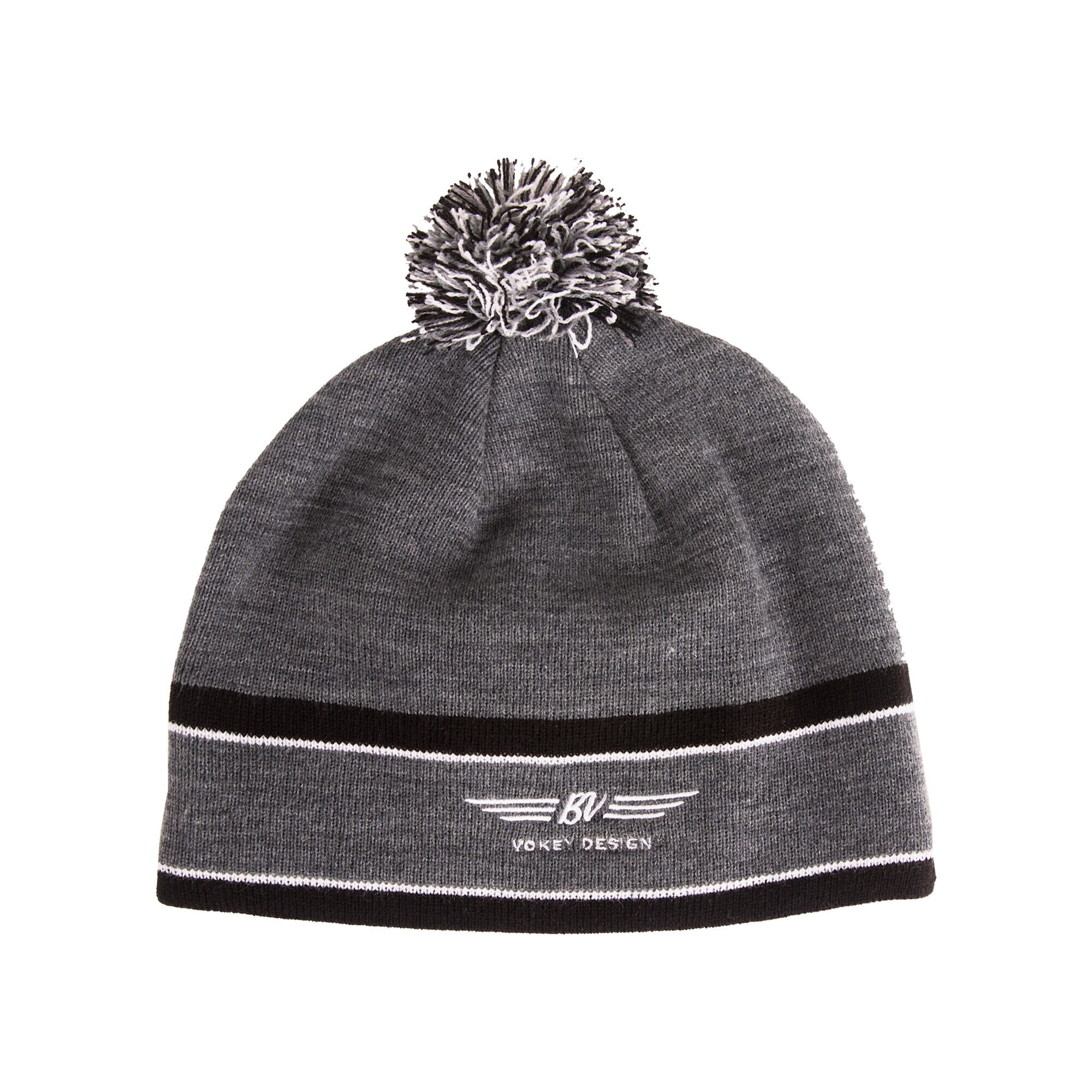 BV Wings Pom Pom Beanie - Charcoal - Vokey