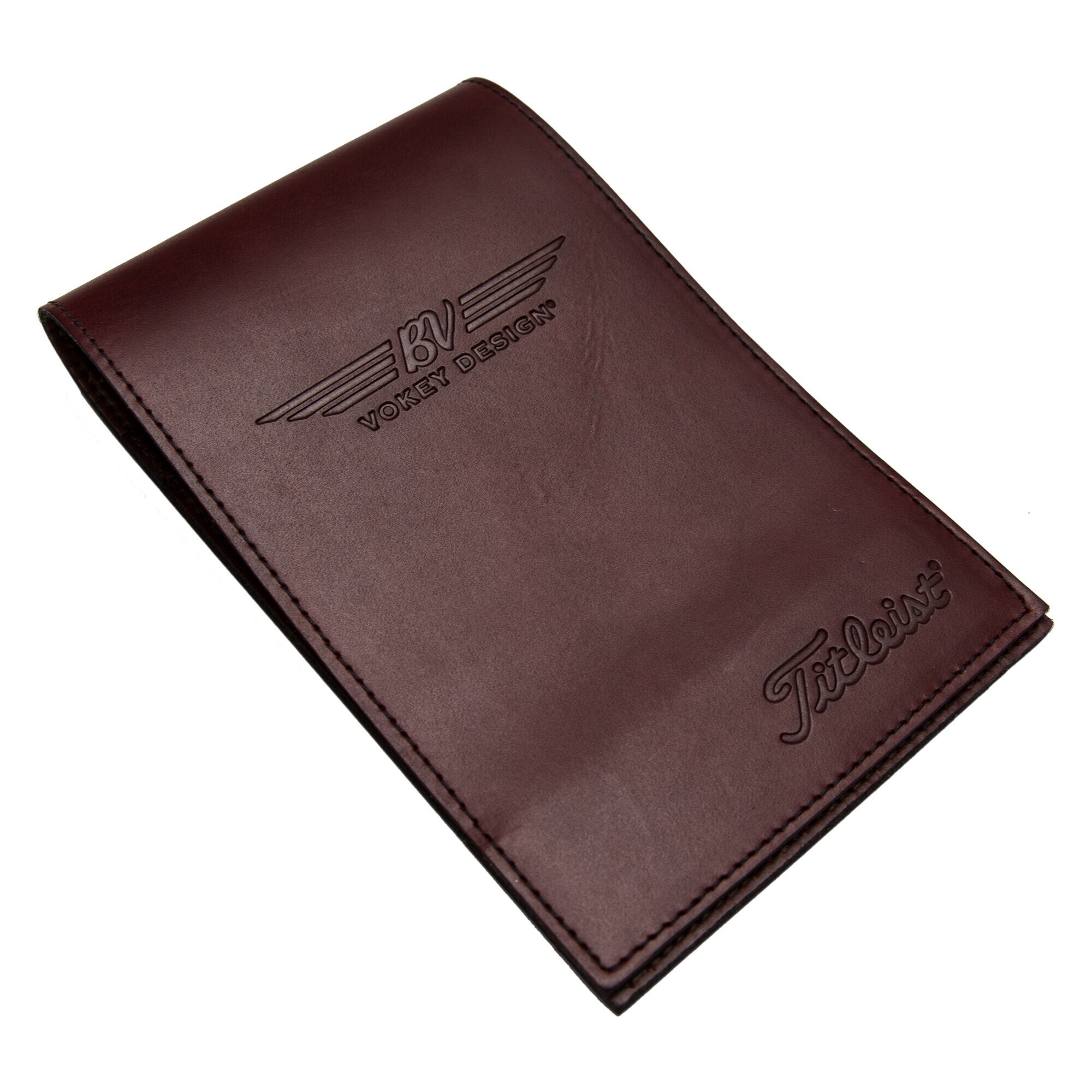 Vokey Design Leather Yardage Book Scorecard Holder Burgundy Red Vokey