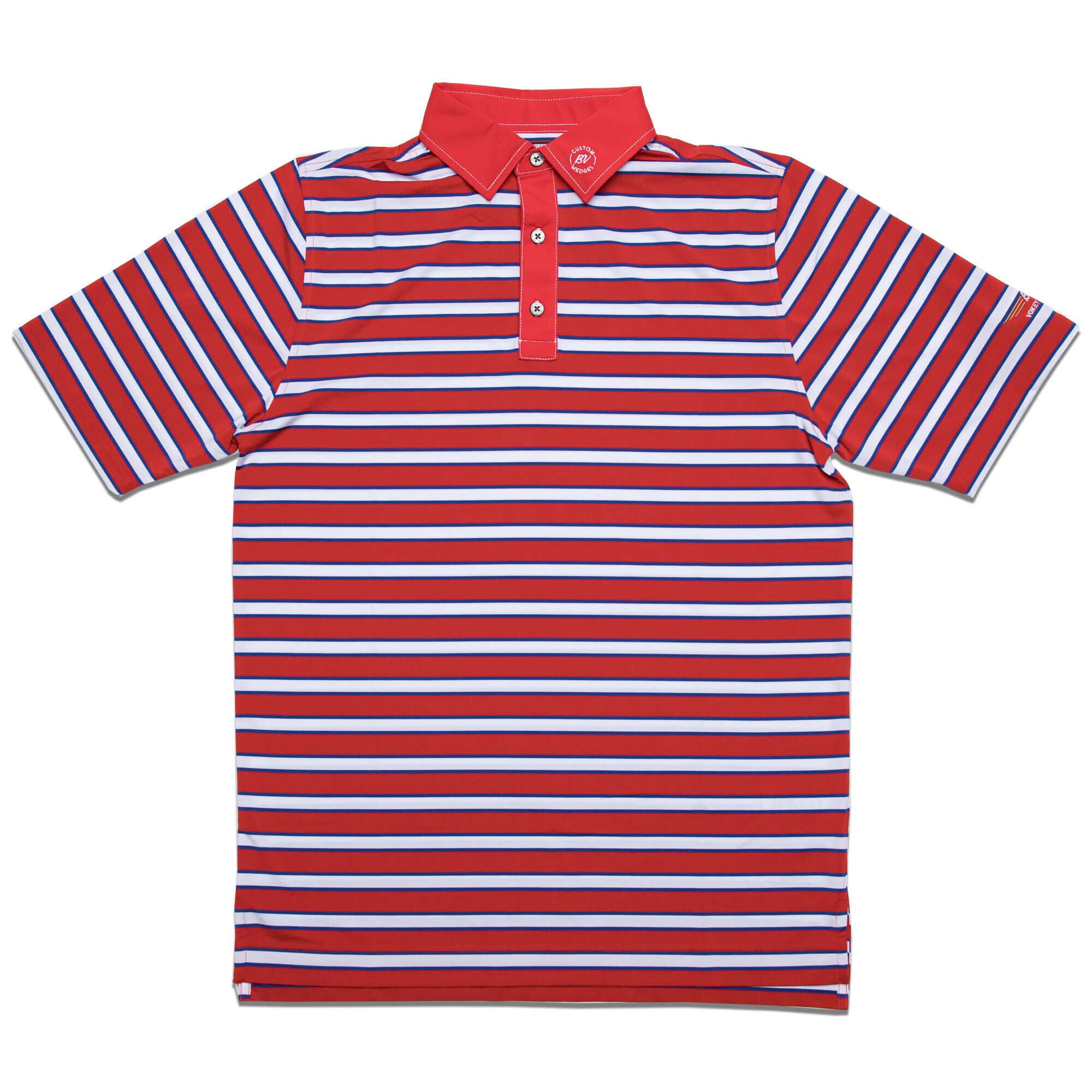 FJ Stretch Lisle Multi-Stripe - Athletic Fit - Red/White/Blue