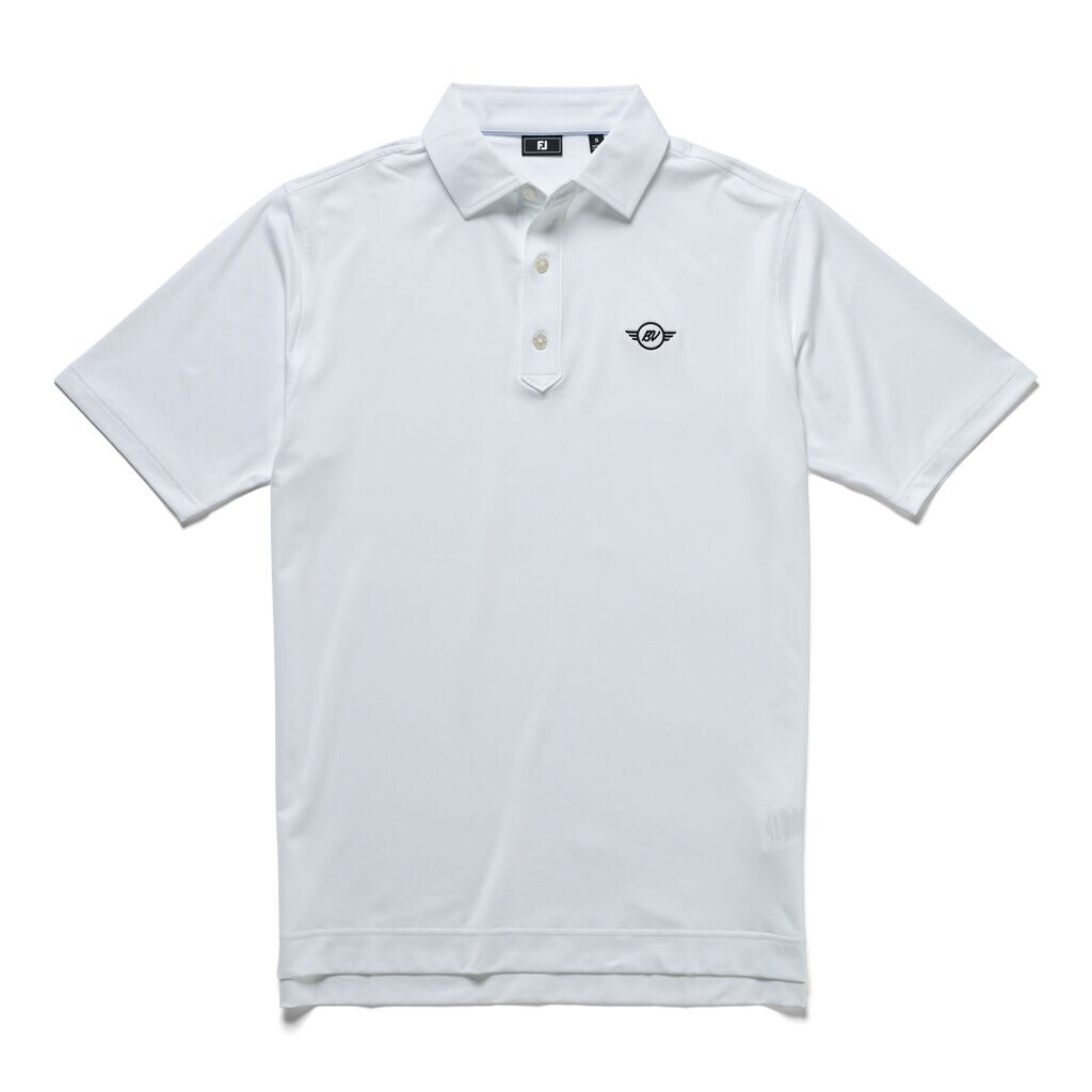 Vokey Solid Lisle White Polo