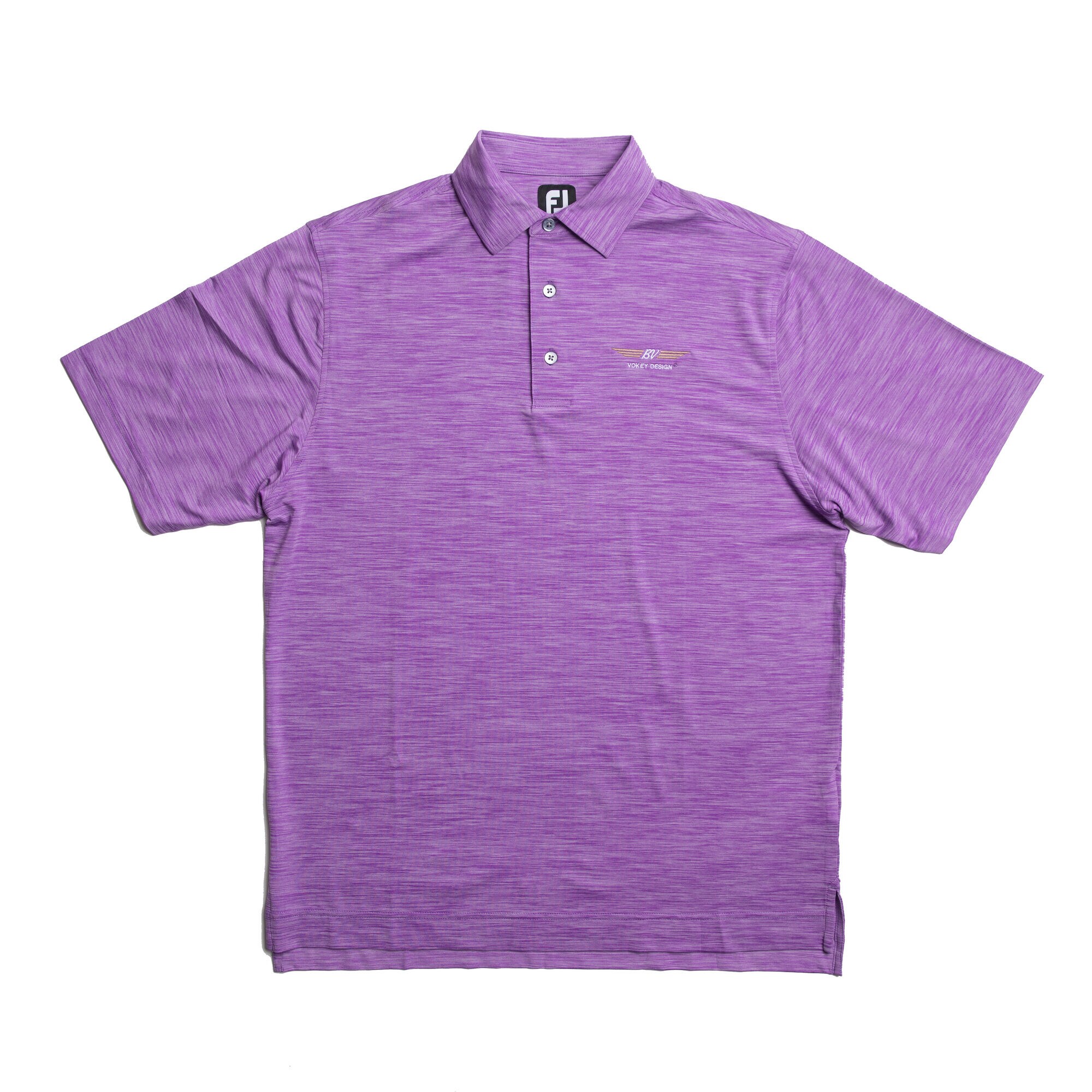 FJ Lisle Space Dyed w/ Self Collar - Violet