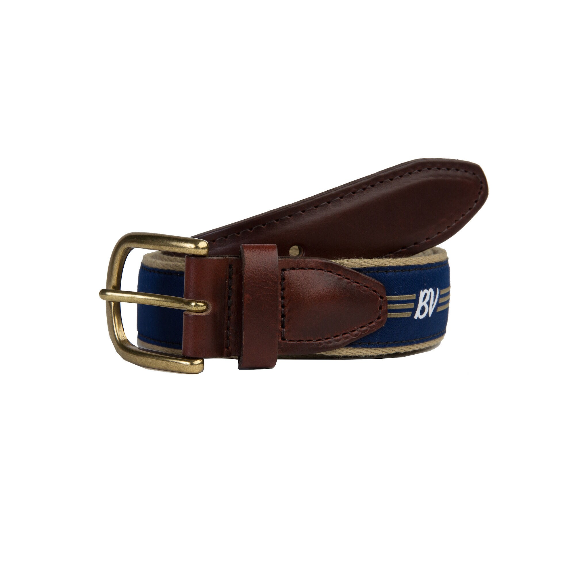 BV Wings Ribbon Belt - Navy