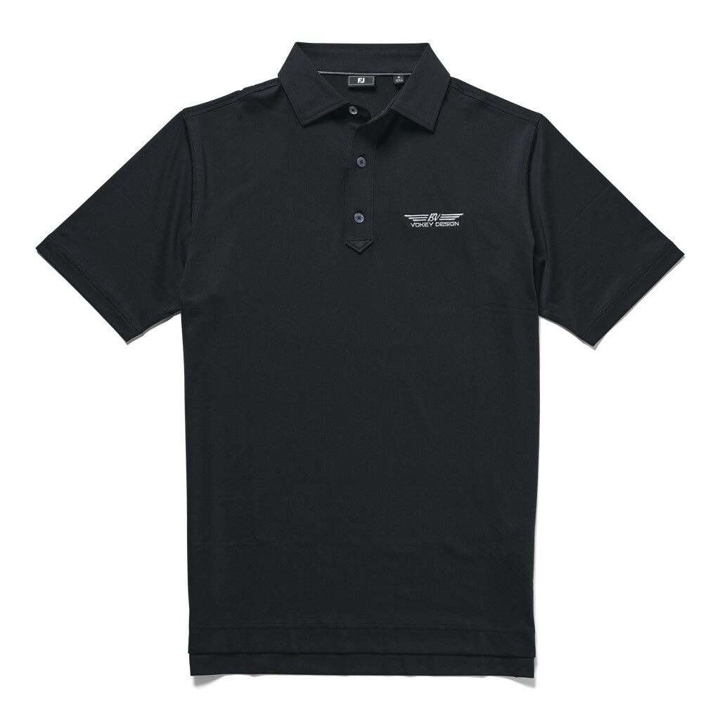 Vokey Solid Lisle Black Polo