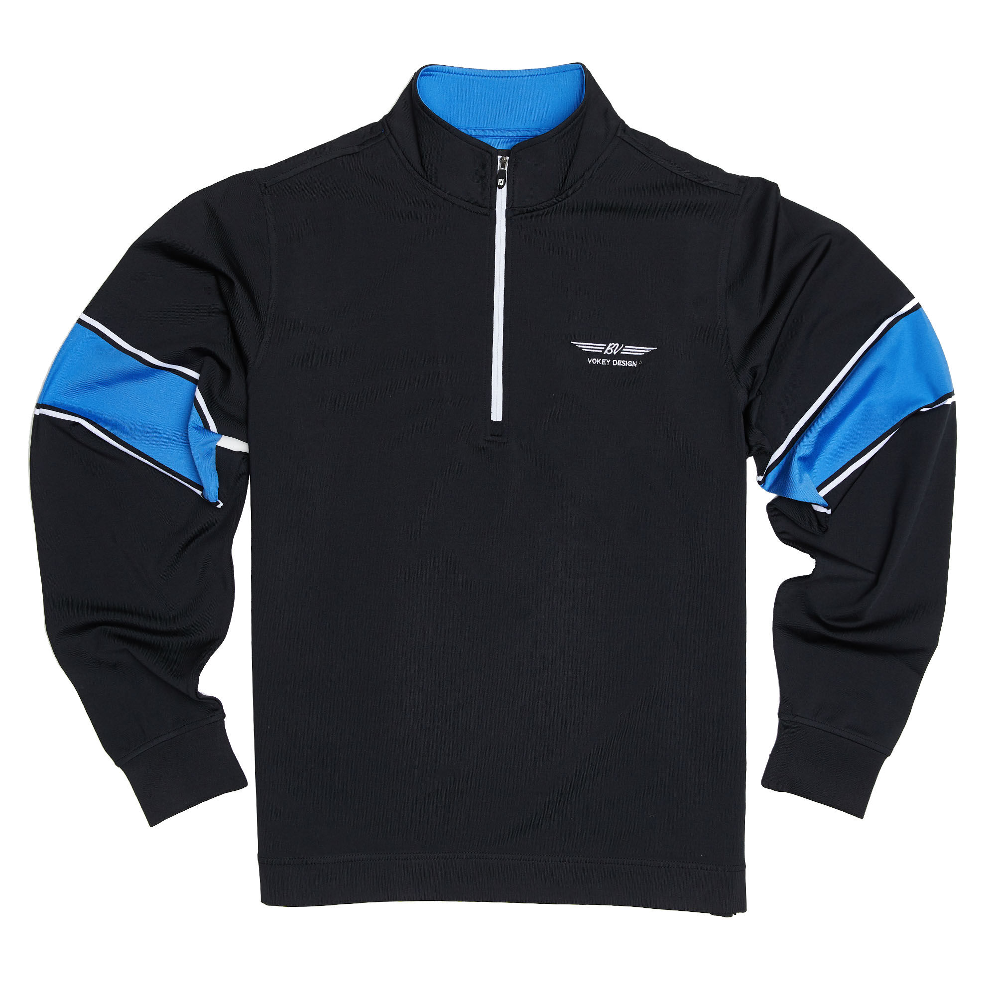 FJ Performance Half-Zip + Engineered Sleeve - Black/Marine/White