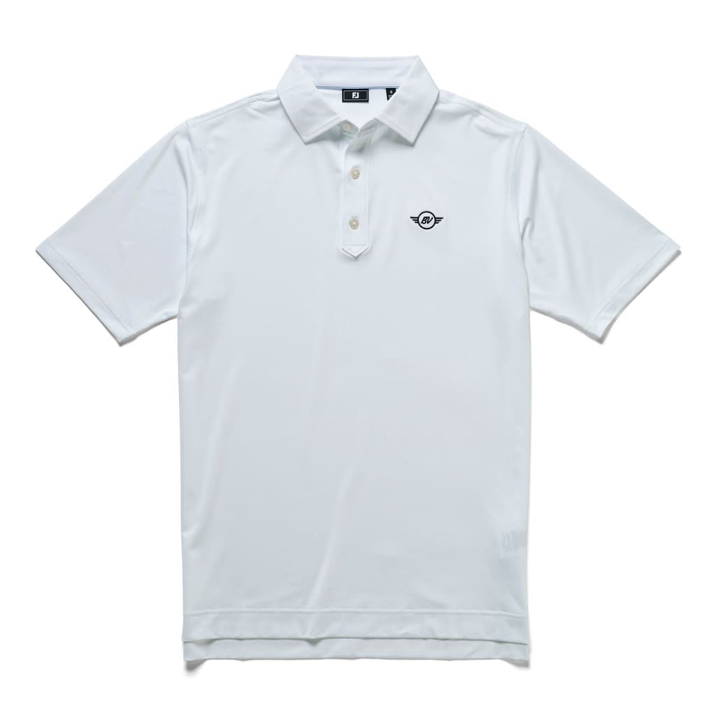 Vokey Solid Lisle White Polo